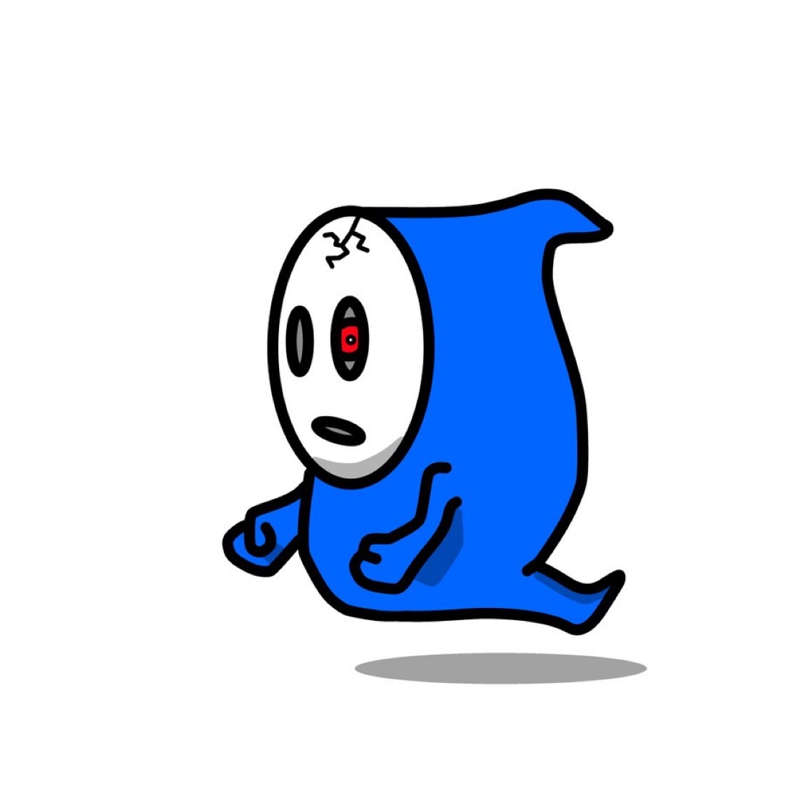 青いゴーストのキャラクター